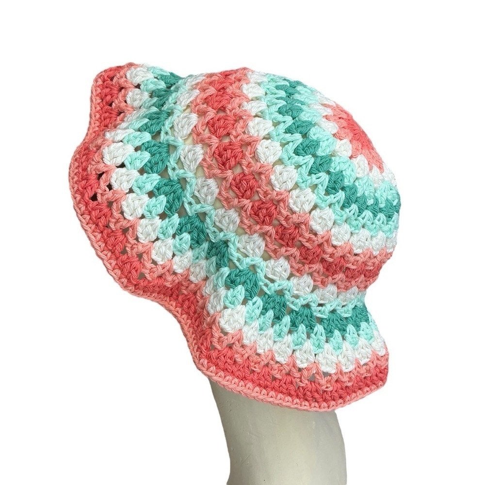 The Kelp Crochet Bucket Sun Hat Cotton Yarn Handcrafted Handmade by Seller - Picture 12 of 14
